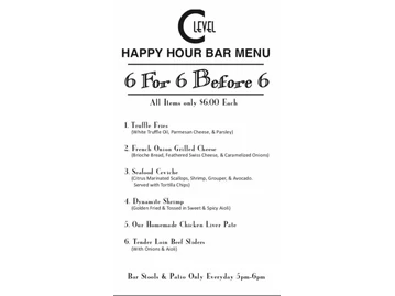 C Level Bistro & Wine Bar menu photo