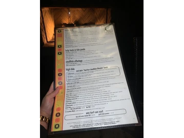 C Level Lounge menu photo