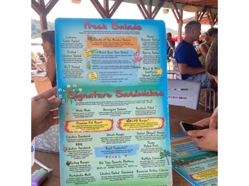 Cabana On the River menu photo