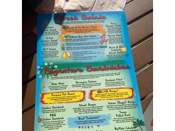 Cabana On the River menu photo