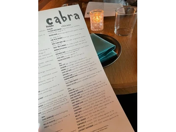 Cabra menu photo
