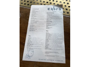 Cabra menu photo