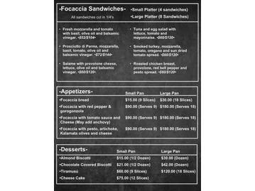 Cafe Citti menu photo