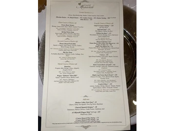 Cafe Monarch menu photo