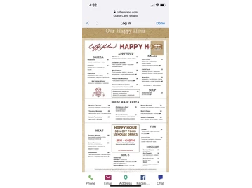 Caffè Milano menu photo