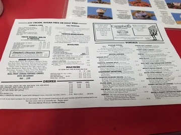 Campbell's Dairyland menu photo
