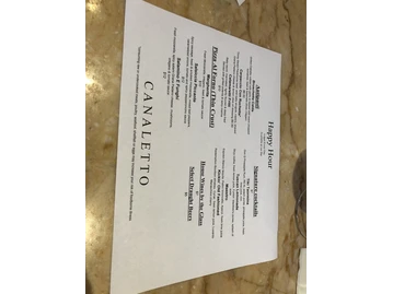 Canaletto - Las Vegas menu photo