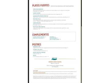 Canonita menu photo