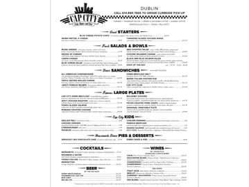 Cap City Fine Diner and Bar menu photo