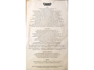 Cappy's Restaurant menu photo