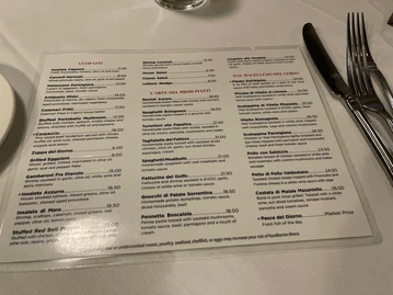 Capri Italian Restaurant menu photo