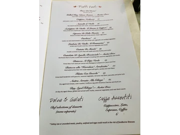 Carmine's menu photo