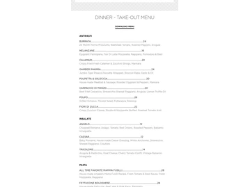 Casa D'Angelo Ristorante menu photo