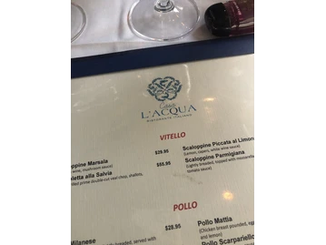 CASA L'ACQUA Ristorante Italiano menu photo