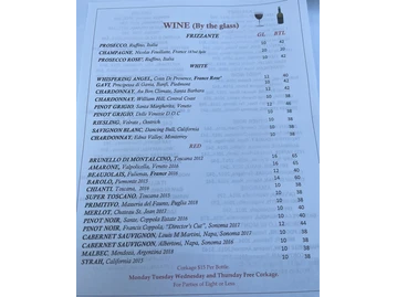 Casa Nostra menu photo