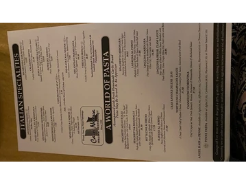 Casa Nuova Italian Restaurant menu photo