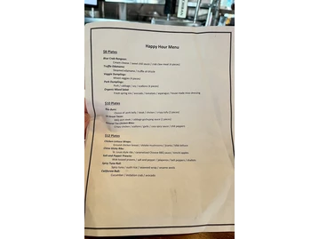 Casa Sensei menu photo