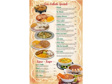 Casa Vallarta menu photo