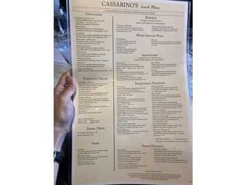 Cassarino's Restaurant menu photo