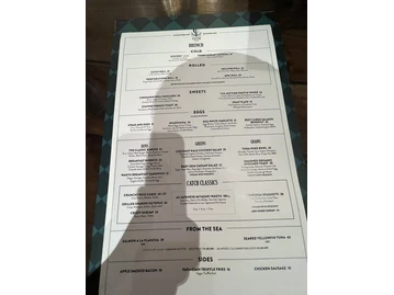 CATCH menu photo