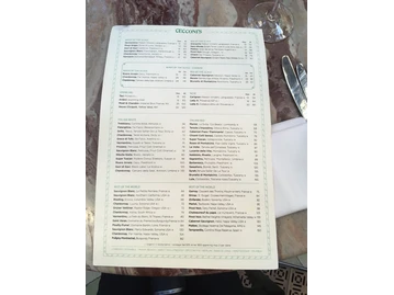 Cecconi's Miami menu photo