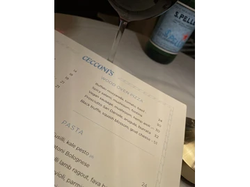 Cecconi's West Hollywood menu photo