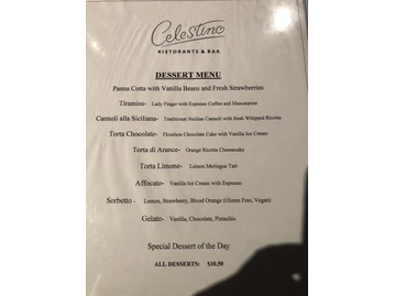 Celestino Ristorante & Bar menu photo