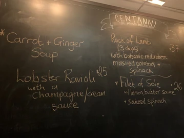 Centanni Trattoria menu photo