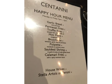 Centanni Trattoria menu photo