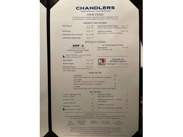Chandlers Prime Steaks & Fine Seafood menu photo