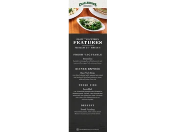 Charleston's Restaurant menu photo