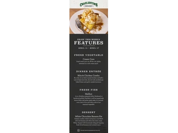 Charleston's Restaurant menu photo