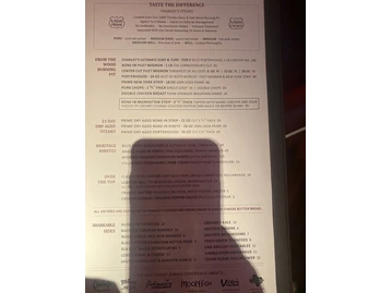 Charley's Steak House menu photo
