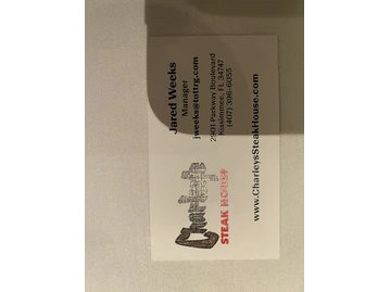 Charley's Steak House menu photo