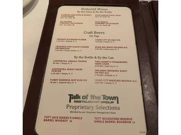 Charley's Steak House menu photo