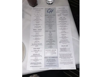 Chart House menu photo