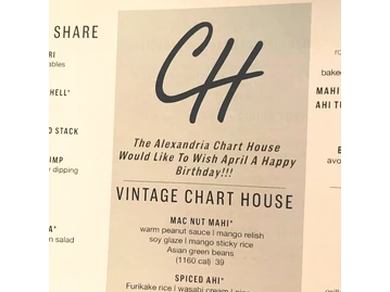 Chart House menu photo