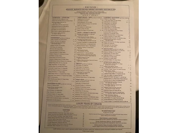 Chart House menu photo