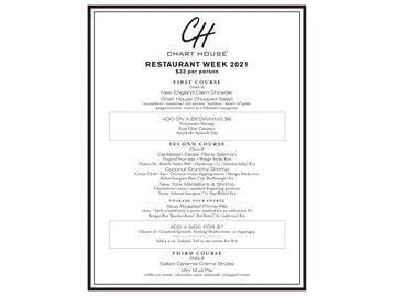 Chart House menu photo