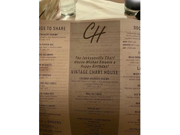 Chart House menu photo