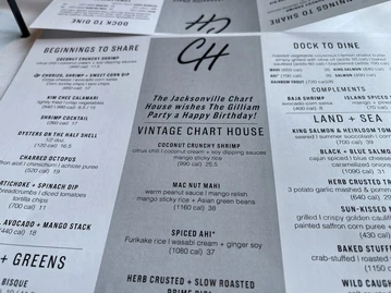 Chart House menu photo