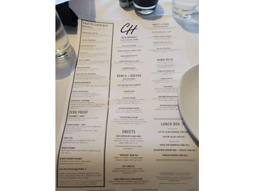 Chart House menu photo
