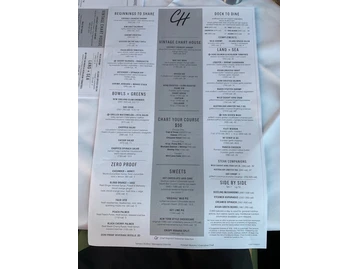 Chart House menu photo