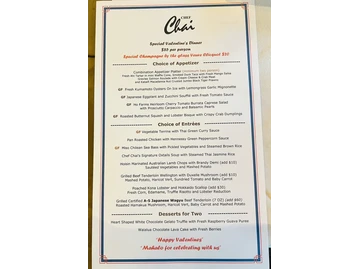 Chef Chai menu photo