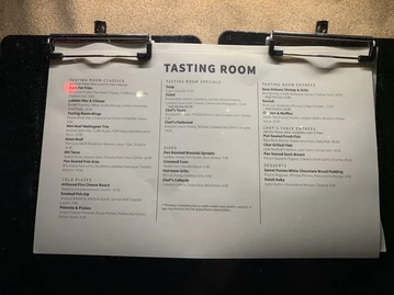 Chef's Table menu photo