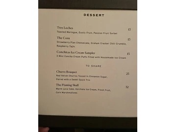 CHICA Las Vegas menu photo