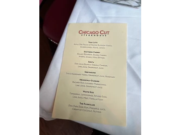 Chicago Cut Steakhouse menu photo