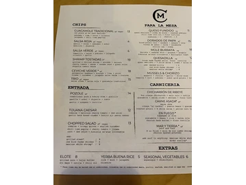 Chico Malo menu photo