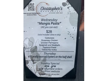 Christophers Kitchen and Bar menu photo