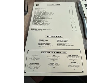 Church and Union Charleston menu photo